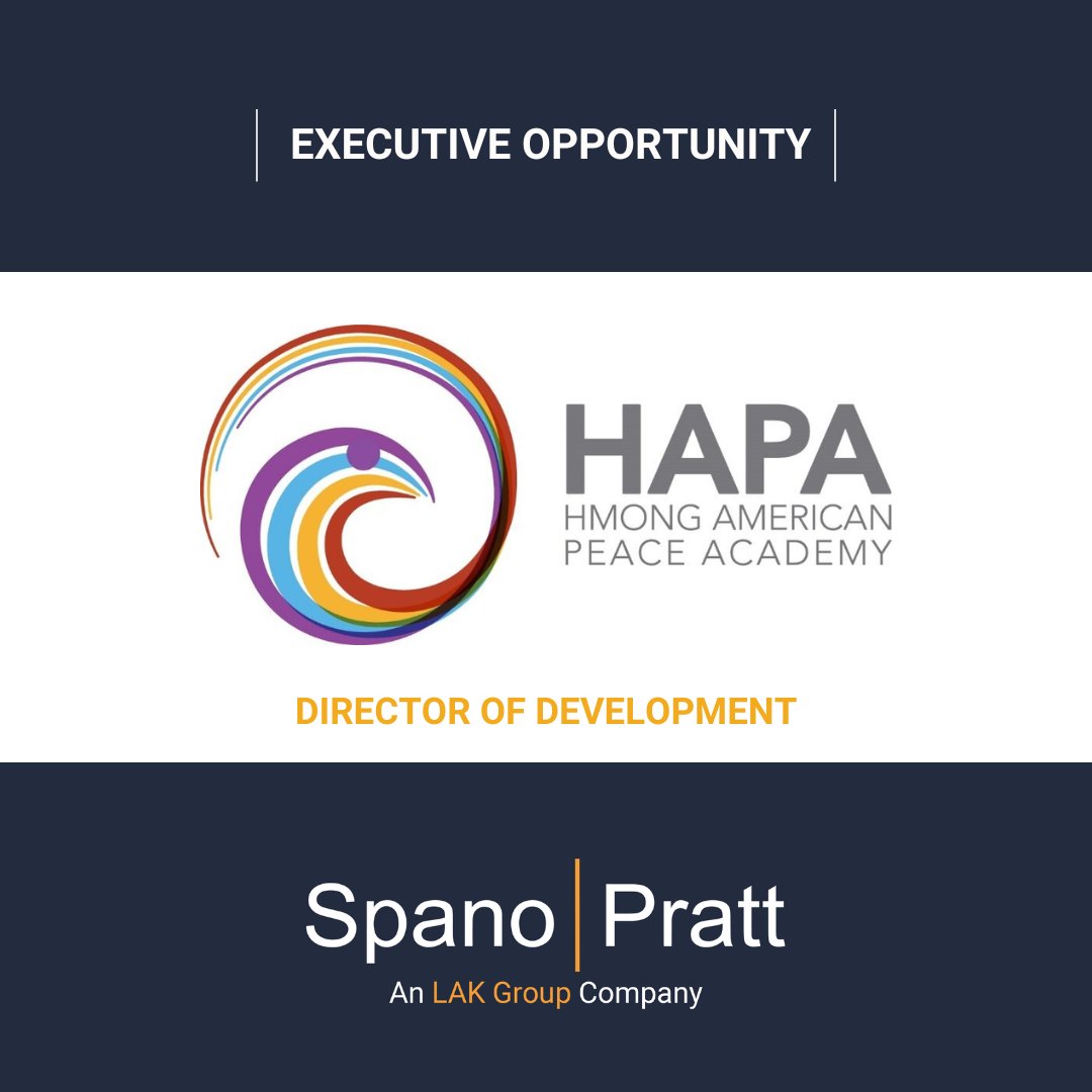 SpanoPratt's tweet photo. Hmong American Peace Academy (HAPA) searches for a Director of Development, learn more about this opportunity here: https://t.co/oyU8dKyyLN https://t.co/RgVruGZGeE