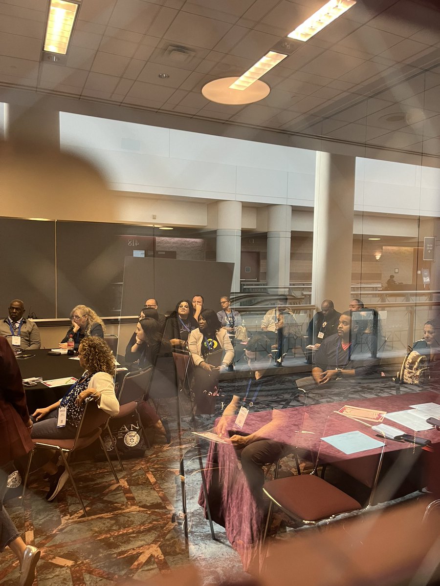 I snuck away from my booth to support my gal pals presenting on AI Collaboration. The room was packed! I couldn't even sneak in! Teacher leadership and labor management collaboration at its finest! ✨⭐🌟<a href="/CoachBeeAcademy/">Lauren Battiato</a>