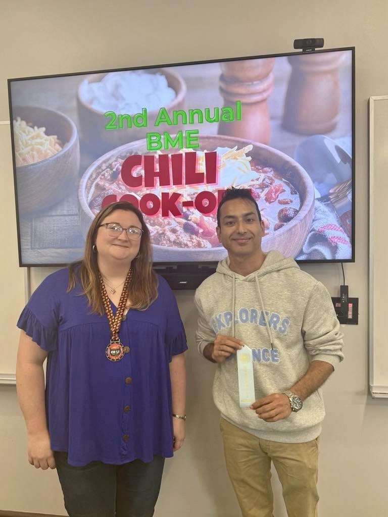 Nikki Reinemann (@olemiss_mbelab) on Twitter photo Reinemann Lab showing out at the BME Chili Cook-off. <a href="/alex2np/">Rupesh Kandel, Ph.D.</a> received honorable mention, and I was dethroned from 1st to 3rd place this year. Congrats to <a href="/OleMiss_iNBS/">Thomas Werfel</a> - I’m coming for you next year! Reinemann Lab showing out at the BME Chili Cook-off. <a href="/alex2np/">Rupesh Kandel, Ph.D.</a> received honorable mention, and I was dethroned from 1st to 3rd place this year. Congrats to <a href="/OleMiss_iNBS/">Thomas Werfel</a> - I’m coming for you next year!