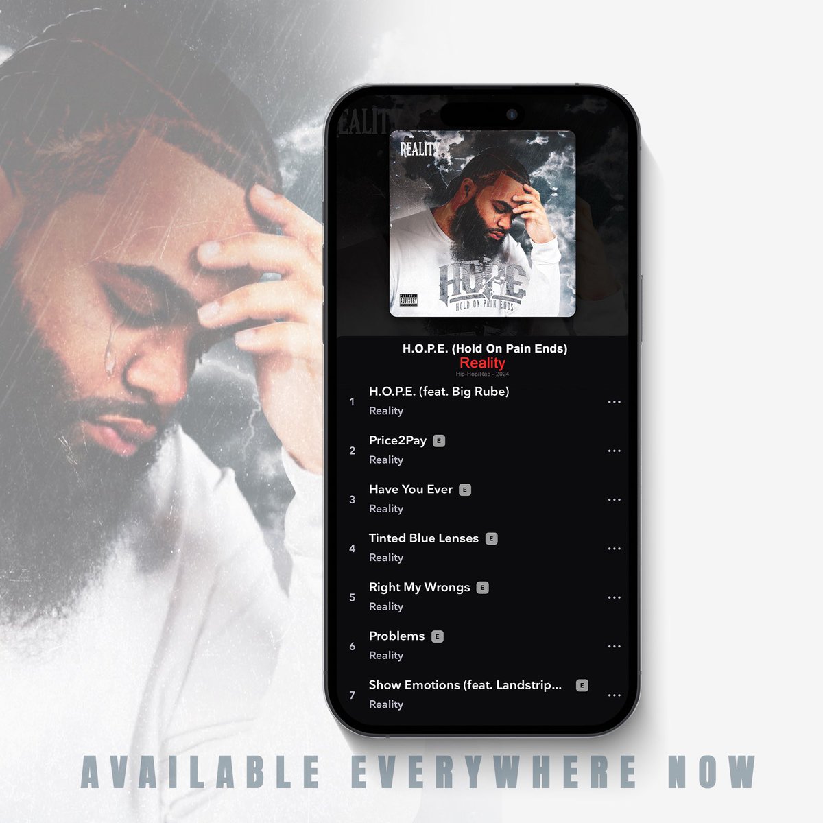 RealityDatReal's tweet image. Reality - H.O.P.E. (Hold On Pain Ends)
Available Everywhere Now

fanlink.tv/RealityHOPE