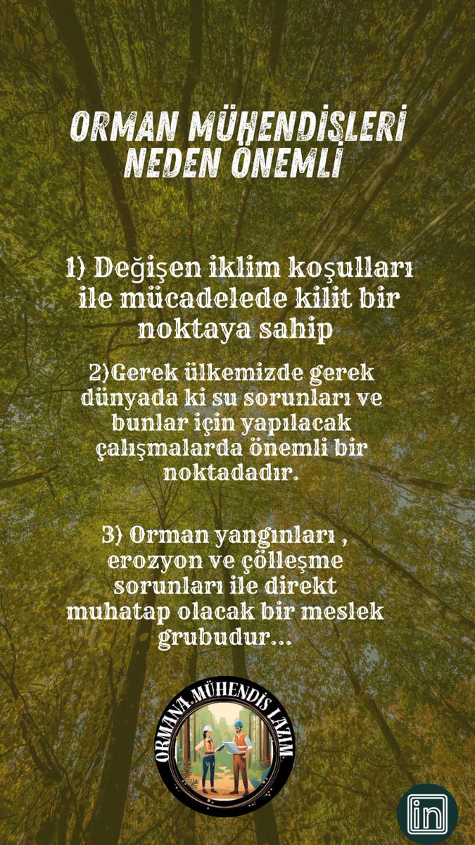 Orman mühendisleri neden önemli? #YesilVatanSavunması
<a href="/BekirKARACABEY_/">Bekir KARACABEY</a> <a href="/ibrahimyumakli/">İbrahim Yumaklı</a> <a href="/milliparklar/">Milli Parklar</a>