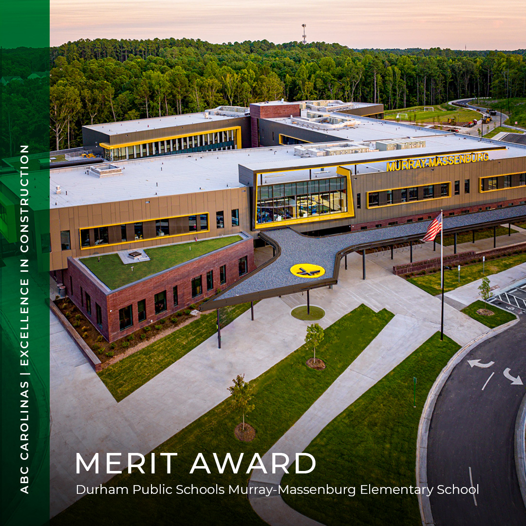 LeChase1944's tweet photo. We’re excited to announce that the DPS Murray-Massenburg Elementary School project has received an Excellence in Construction Merit Award from the ABC Carolinas Chapter.🏆📚 Congratulations to our partners at @DurhamPublicSch, @evokestudioarch, @SGS_Contracting and everyone who was part of this project! #ABCCarolinasEagleAwards

📸: @evokestudioarch