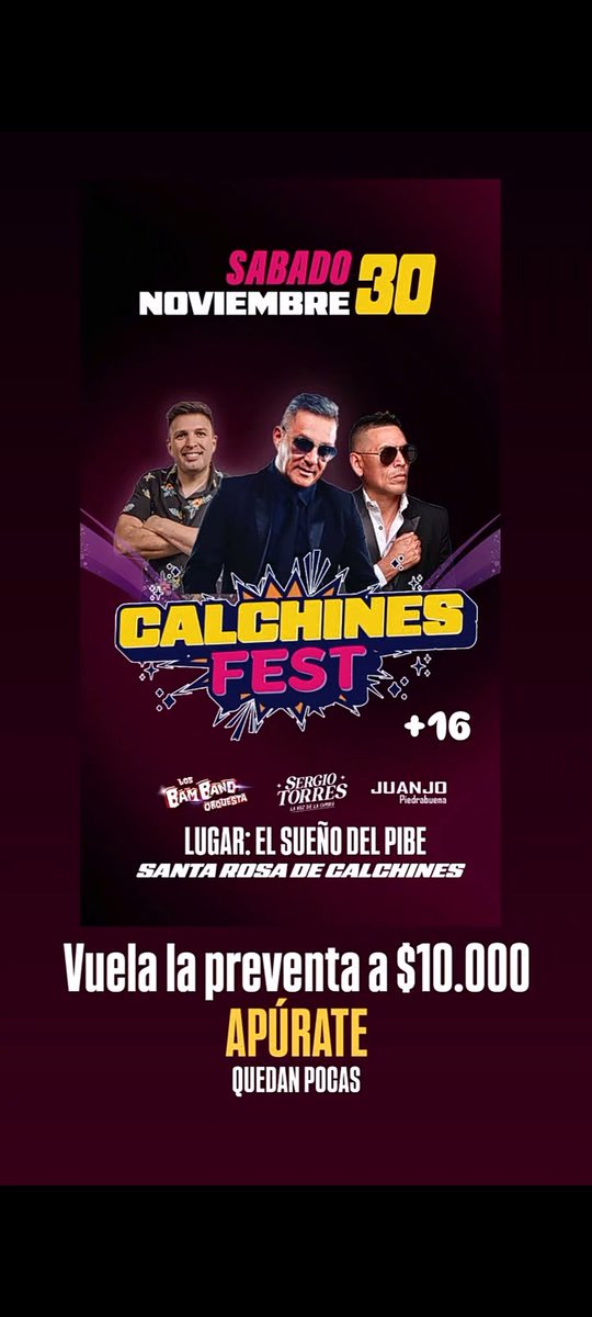 #SergioTorres #LosBamband #JuanjoPiedrabuena
#SantaRosadeCalchines
#fiesta #SantaFe