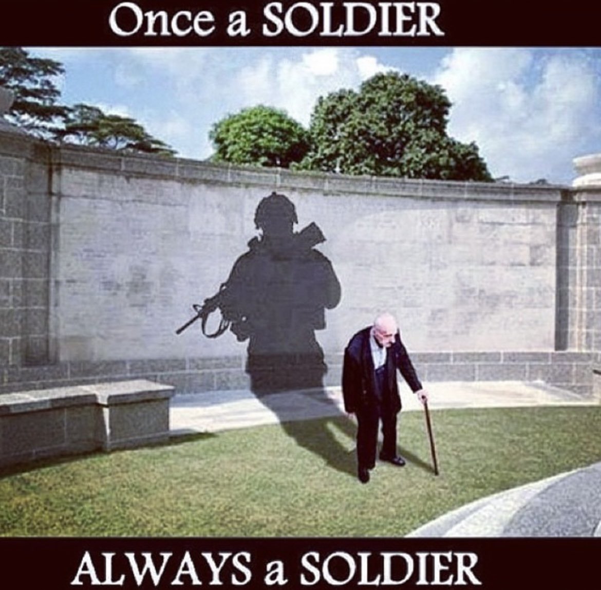 Once a soldier, always soldier 🫡