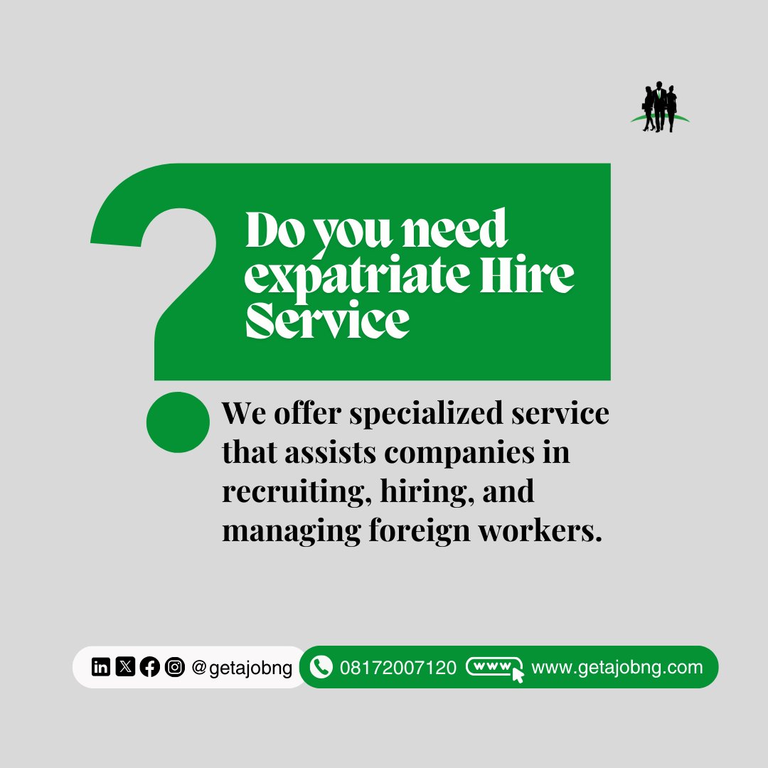 getajobngr's tweet image. Are you looking to engage foreign workers?  We are here to sort you out. Send us a DM right away