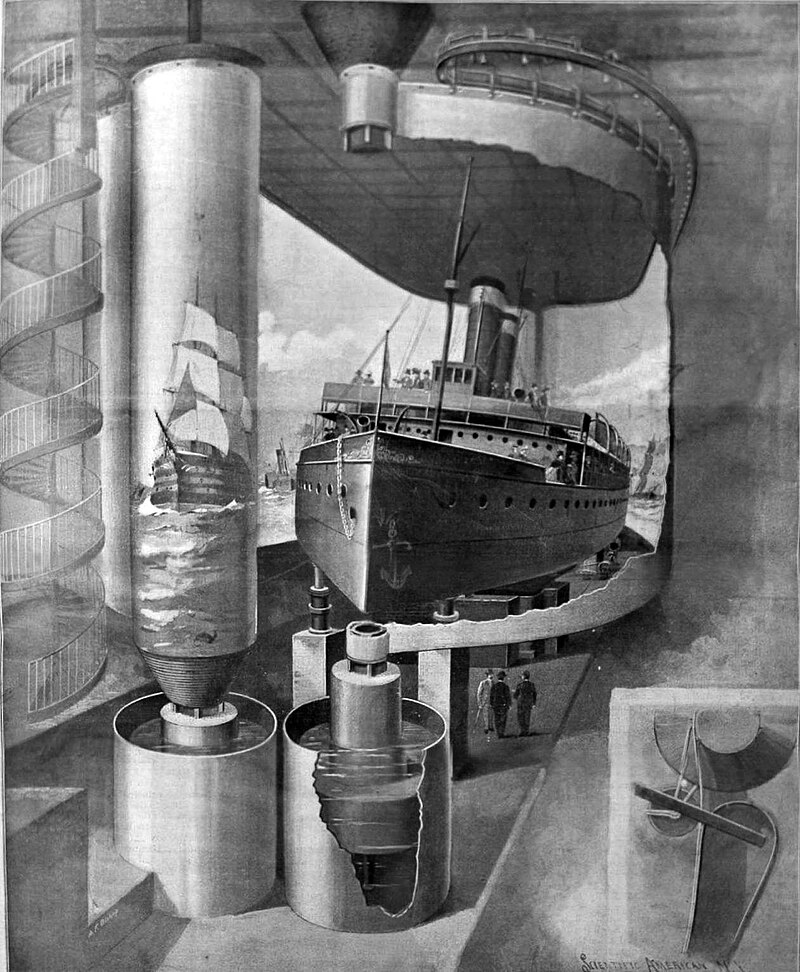 Une des dingueries de l'Expo de 1900 à Paris, c'est le Maréorama
qui, en faisant dérouler simultanément deux peintures de 750 m de long(!) donnait l'illusion d'être sur le pont d'un navire voyageant de Villefranche-sur-Mer à Constantinople en 30 min. (1/2)
fr.m.wikipedia.org/wiki/Mar%C3%A9…