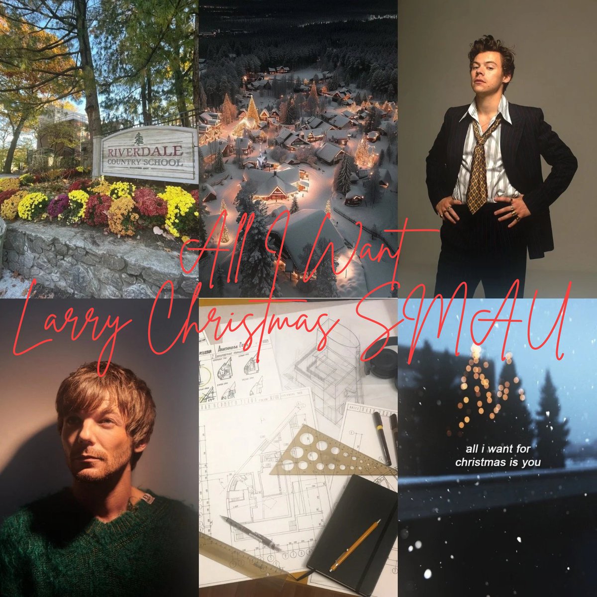 blindedsun28's tweet photo. 🎄All I Want🎄
Larry Christmas SMAU☃️
Harry Styles: Headmaster in New York at Riverside Country School. Louis Tomlinson an Architect who has a thirteen year old daughter who attends Riverdale Harrys favourite student. Will a Christmas school trip change all three lives forever? https://t.co/jzW02kAWrL