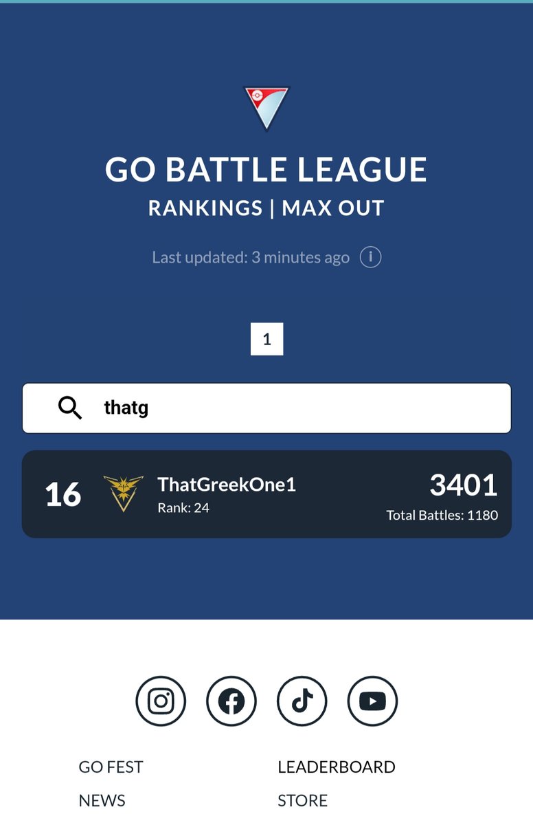 ThatGreekOne1's tweet photo. Climbed more today🙌🙈 #pokemongo #gobattleleague https://t.co/q6EnQRgXNT