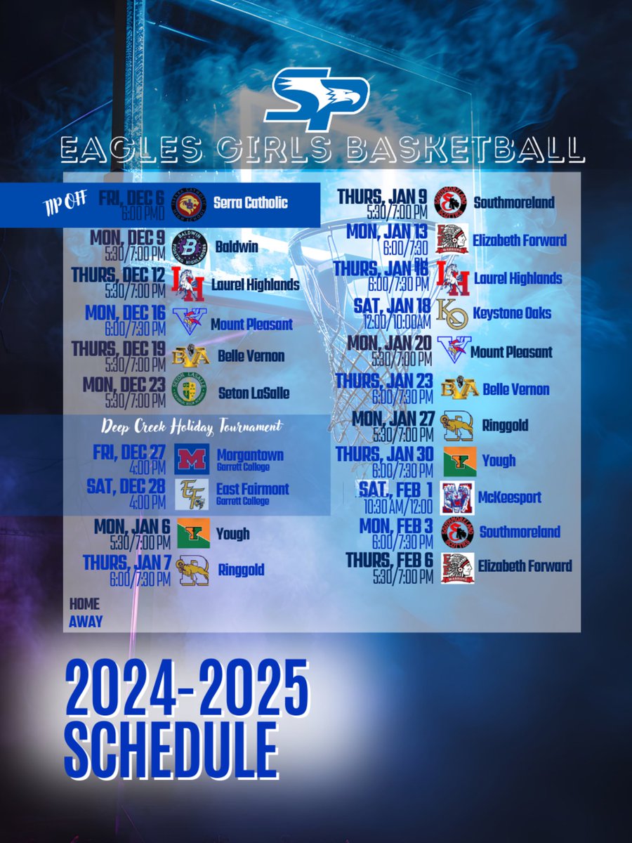 sphsgbball's tweet photo. The moment we’ve all been waiting for…the 2024-2025 schedule🏀🦅 https://t.co/6Ina8Z5vip