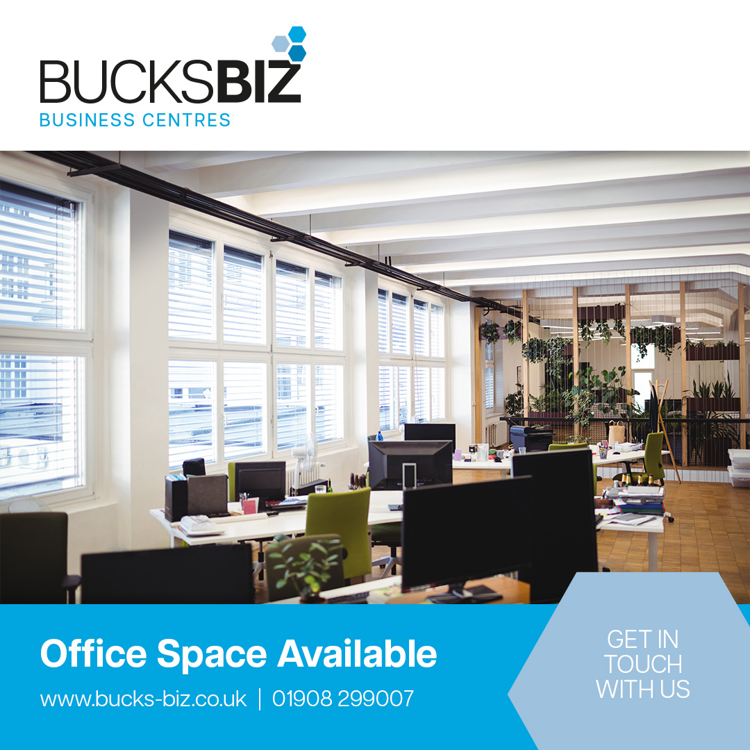 All our Office and Office Flex Spaces feature:

🤝 24 hour access
🤝 Free parking
🤝 Reception services (where applicable)
🤝 Discounted Telephone (Optional)

And so much more!

Contact us to find your next office space:

☎️ 01908 29907
💻 bucks-biz.co.uk