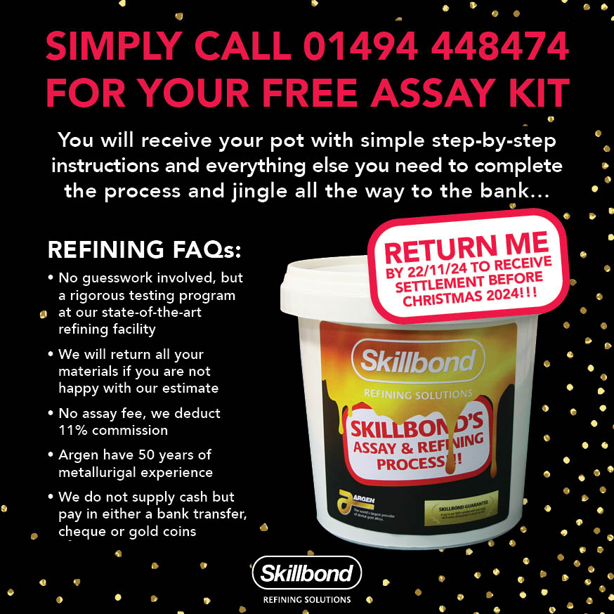 Make money on your scrap materials!
Practically anything you suspect might have precious content - Dust bags, old crucibles, bench sweeps, dust collecting in drawers or even the carpet under your bench!
Receive your pot with simple instructions and everything else you need….⁠