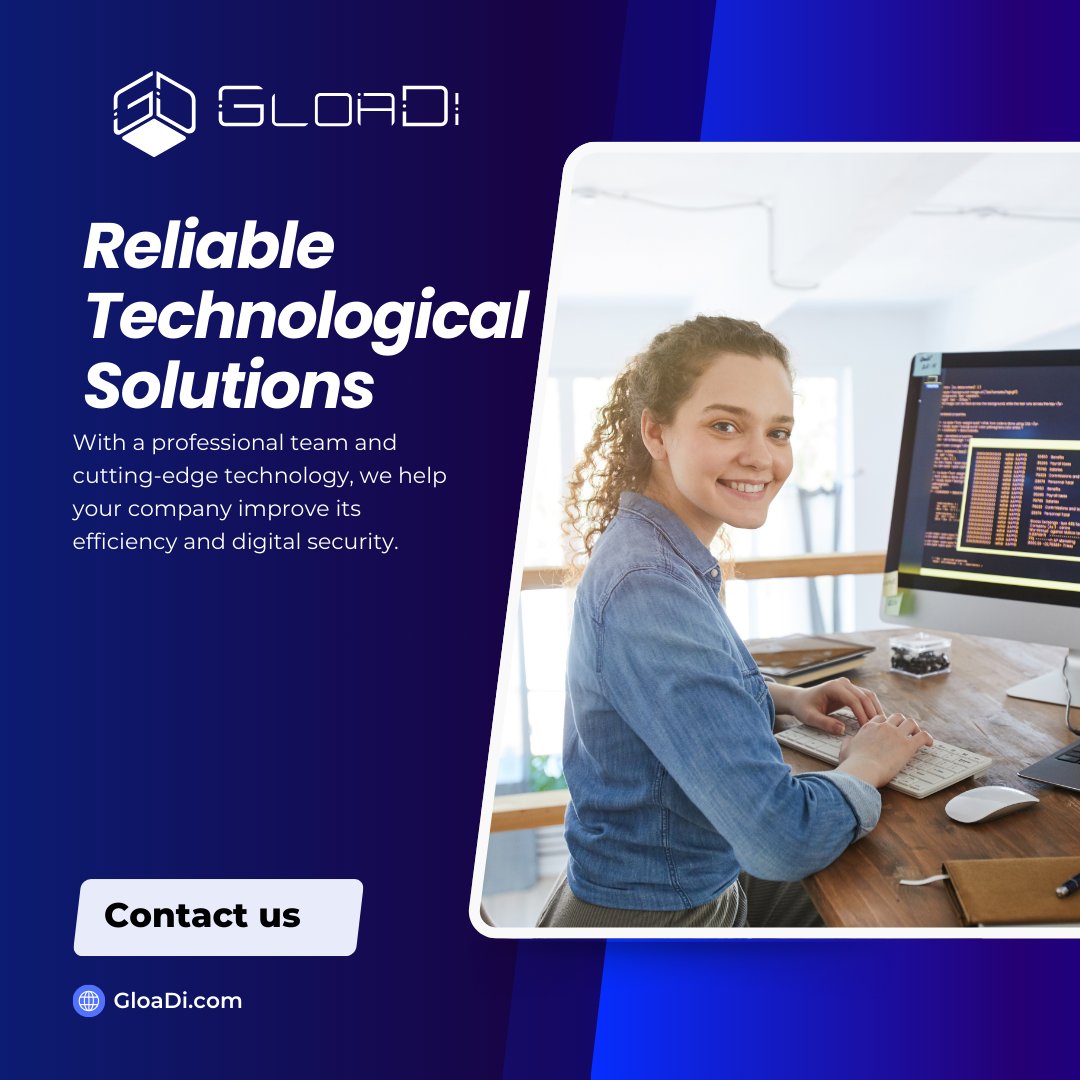 Gloadillc's tweet image. Does your company need optimization and protection in the digital world? At GloaDi, we specialize in solutions tailored to your growth. We offer not just reliable technology but a dedicated team committed to taking your business to the next level. Let’s talk about your goals!