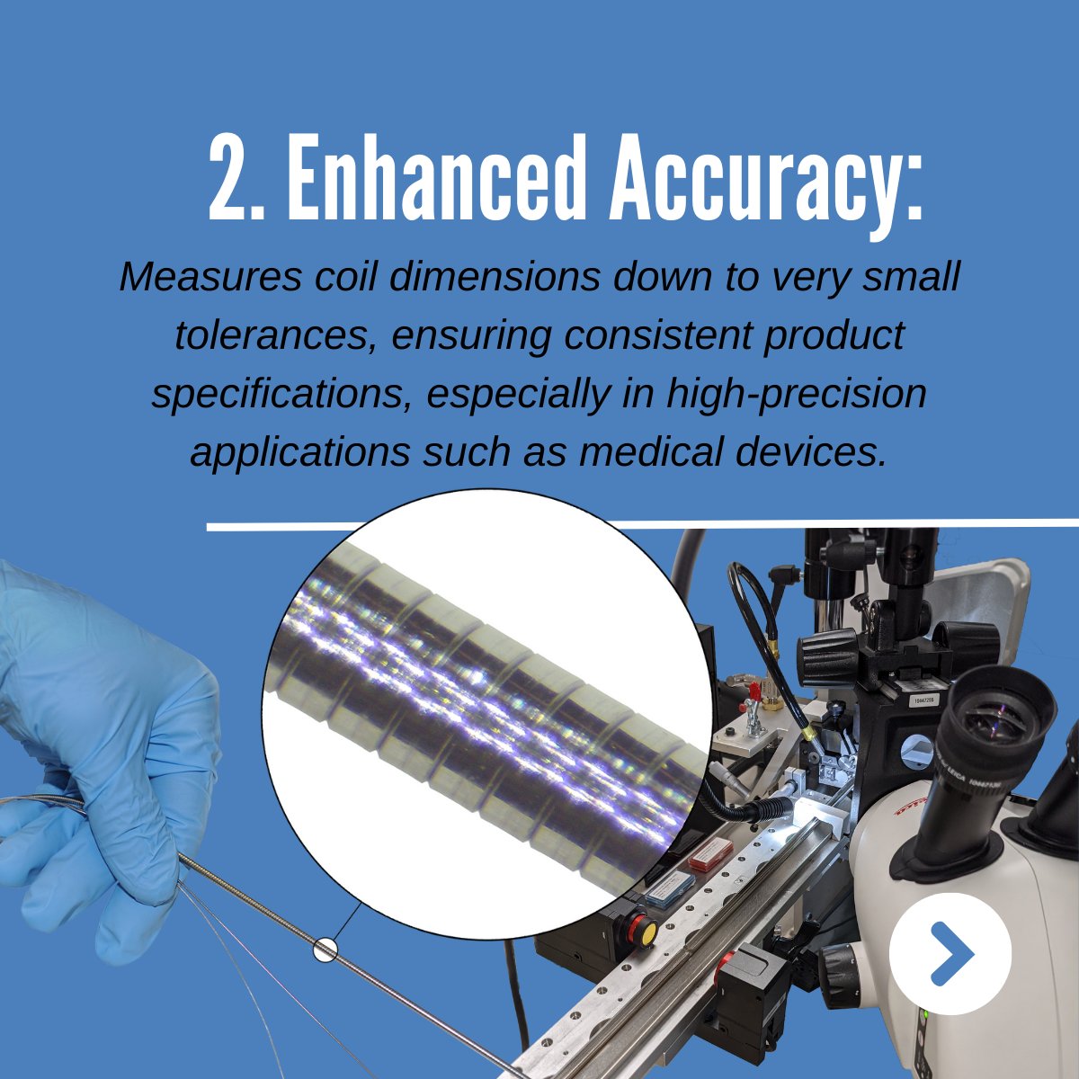 kinefac's tweet photo. Upgrade your production process with KineVision™, Every Coil Correct technology. Say goodbye to secondary processes that don't work efficiently! 🔧⚙️ #microcoiling #medicaldevices https://t.co/ZxyC0WXPoK