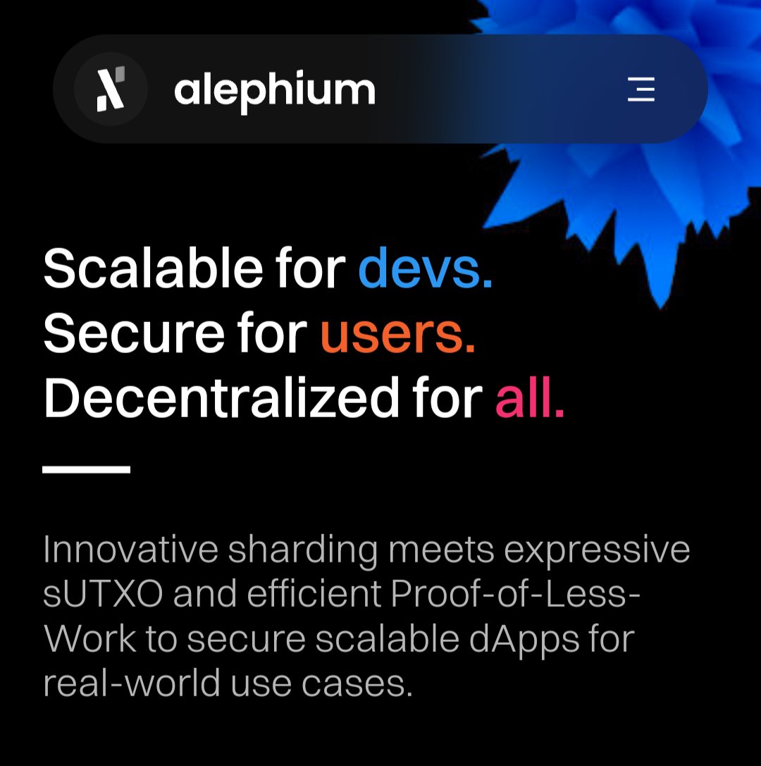 crypticbandito's tweet photo. A lot of bullish catalyst coming for #Alephium just in time for bull run
🚀 8 sec block times, 2BPS
🚀 One of the most advanced stablecoin protocols
🚀 Massive network upgrade
🚀 Binance bridge, $SOL bridge after
🚀 Projects launching left and right
🚀 $ALPH w/ most TVL for POW https://t.co/C3sMpX34Ul