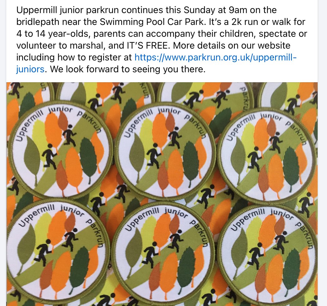 Uppermill junior parkrun tweet media