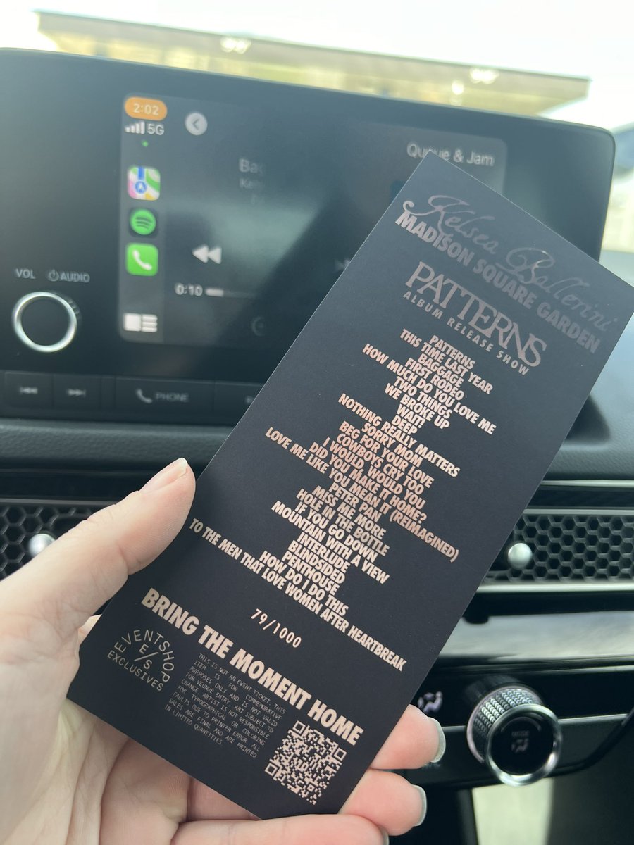 Love my little special ticket from MSG! Since by the time I got to merch they were out of my size in the special show shirt 😭 <a href="/KelseaCentral/">Kelsea Central</a> <a href="/KelseaBallerini/">Kelsea Ballerini</a> thank you eventshop!