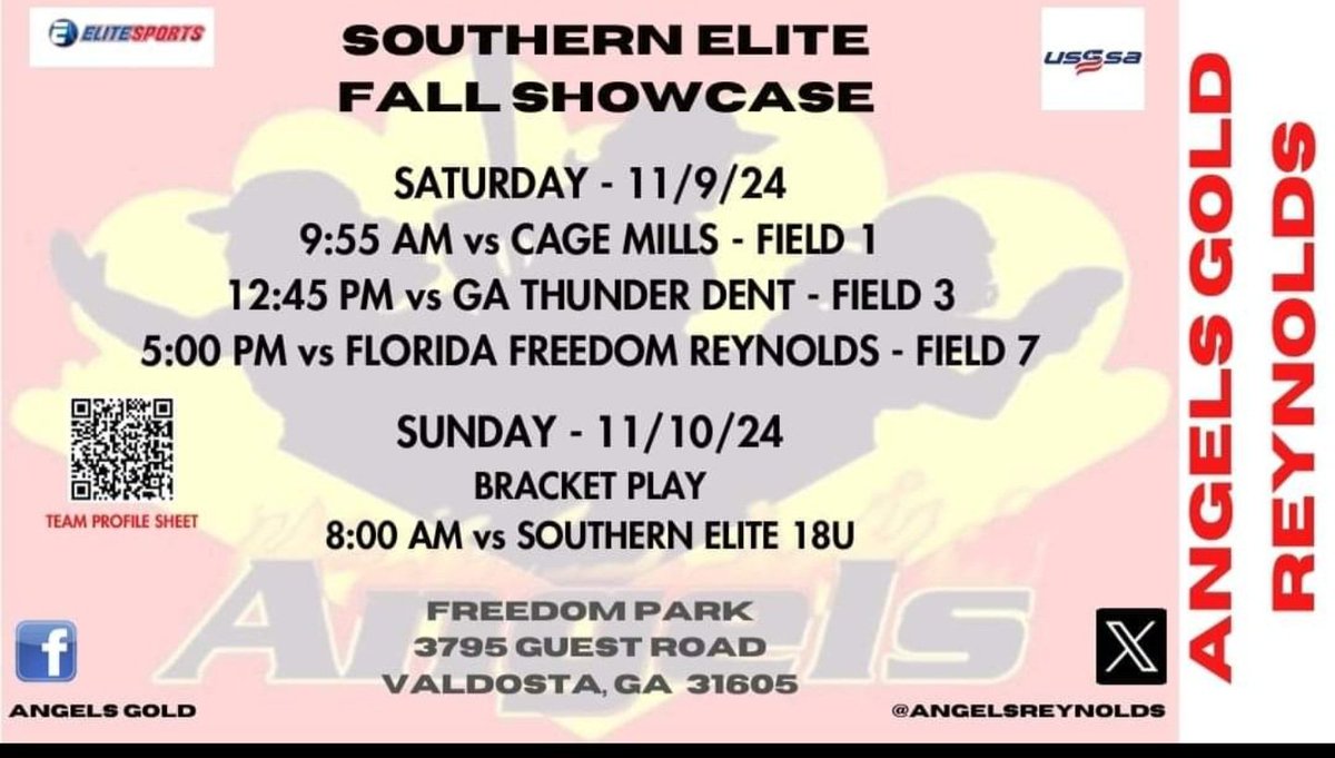 I'm ready to hit the field this weekend. Come check us out.