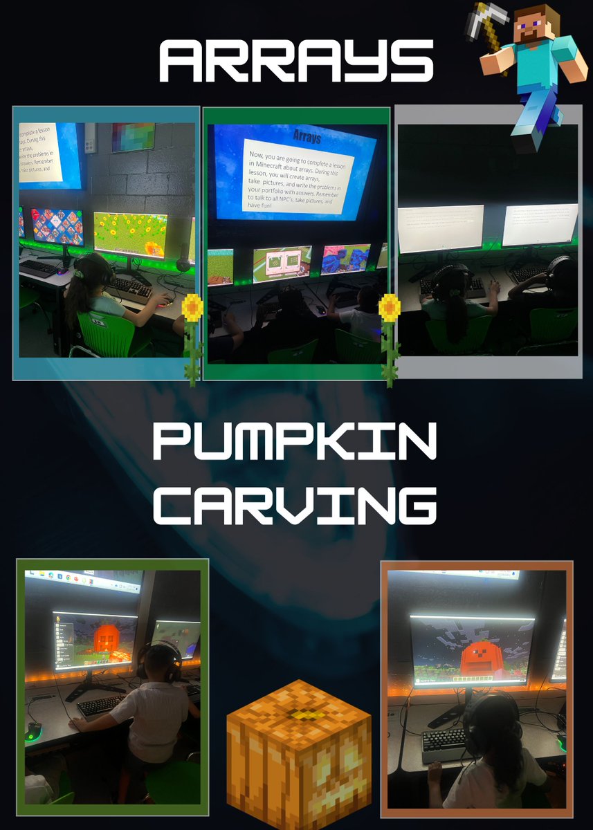 Erin Thomas (@erinathomas14) on Twitter photo 🎉 Shoutout to Crystal Springs 3rd graders for acing their Array’s lesson and Merrill Road kinders for their awesome Pumpkin Carving challenge! 🎃 A beautiful reminder of the power of unity in a world that can often pull us apart. <a href="/DCPSMinecraft/">DCPS_Minecraft Lab</a>
#MinecraftEdu #GameBasedLearning 🎉 Shoutout to Crystal Springs 3rd graders for acing their Array’s lesson and Merrill Road kinders for their awesome Pumpkin Carving challenge! 🎃 A beautiful reminder of the power of unity in a world that can often pull us apart. <a href="/DCPSMinecraft/">DCPS_Minecraft Lab</a>
#MinecraftEdu #GameBasedLearning