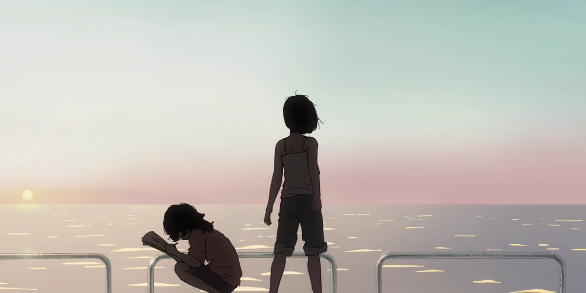 Yassonim's tweet image. Fuuuuuuuck man, this movie has ignited something in me that I haven't felt since I was a kid... Thank you Oshiyama, thank you Fujimoto.

I want to start drawing again.