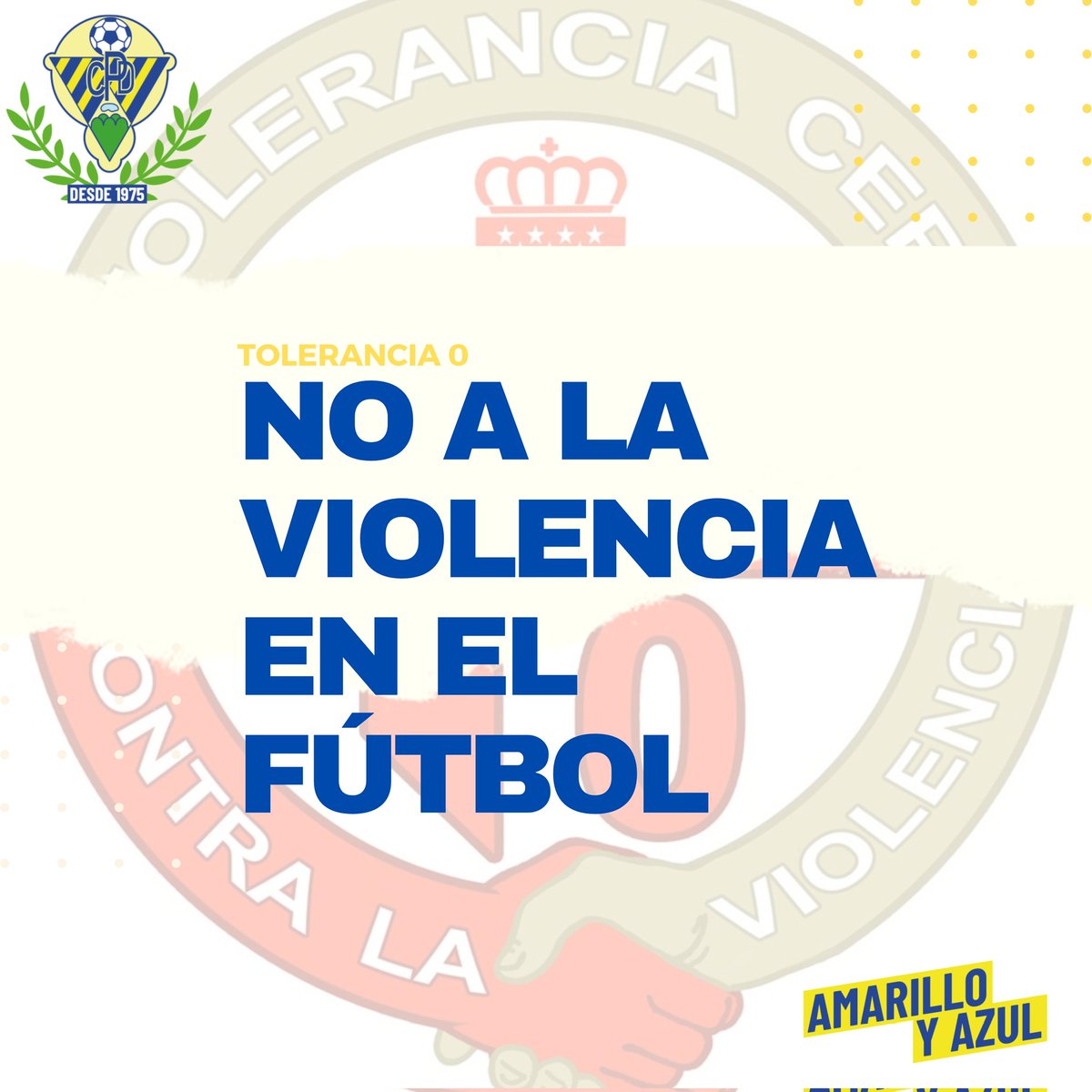El pasado día 3 de noviembre expulsamos a un grupo de aficionados por insultar a los rivales, el árbitro levantó acta de lo sucedido.
La RFFM ha decidido sancionar a nuestro club y clausurar el campo la jornada del próximo 14 de diciembre. Contra la violencia, tolerancia 0.