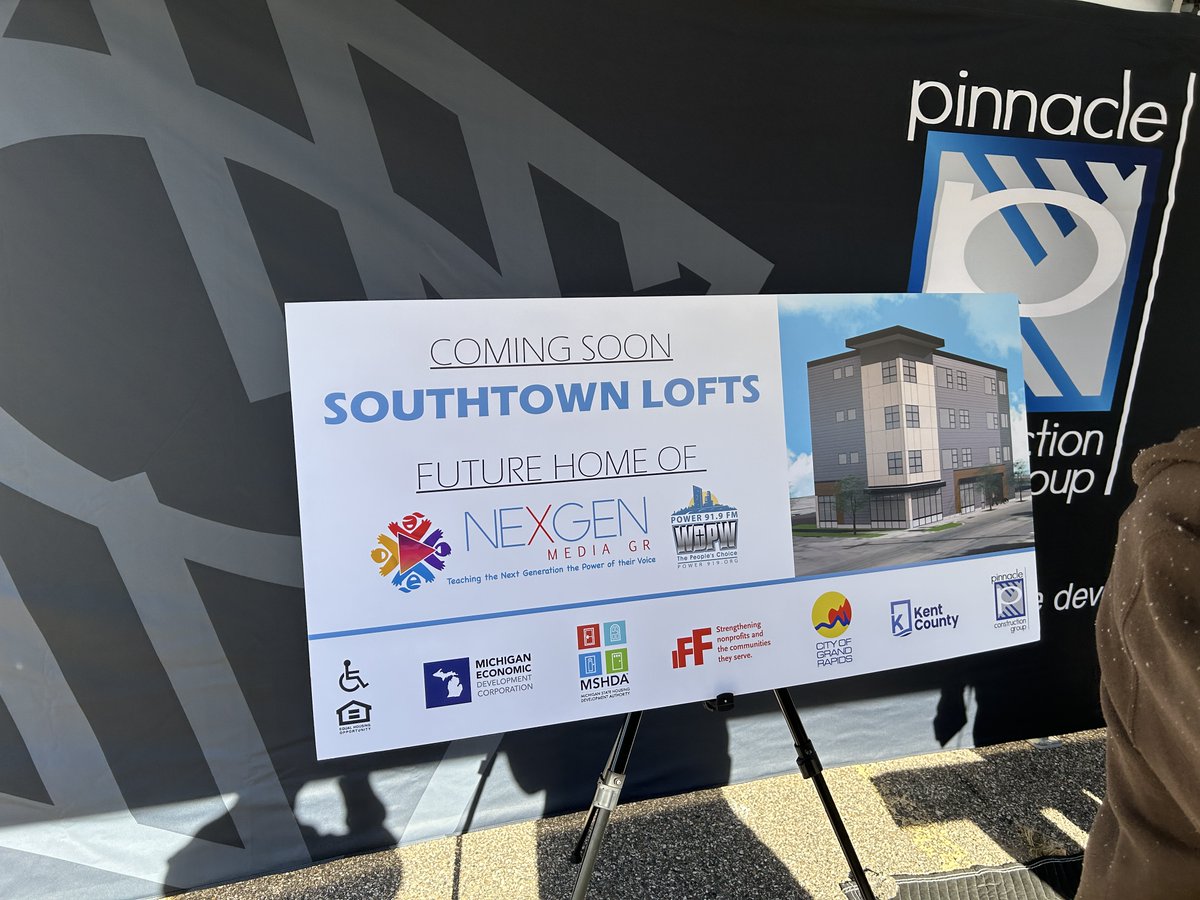 Thrilled to break ground for NexGen Media and Power 91.9 FM WDPW's future home! 

Huge thanks to Pinnacle Construction, Congresswoman Hillary Scholten, Commissioner Bing Goei, the GR Economic Development Center, and our incredible community. Stay tuned for updates!