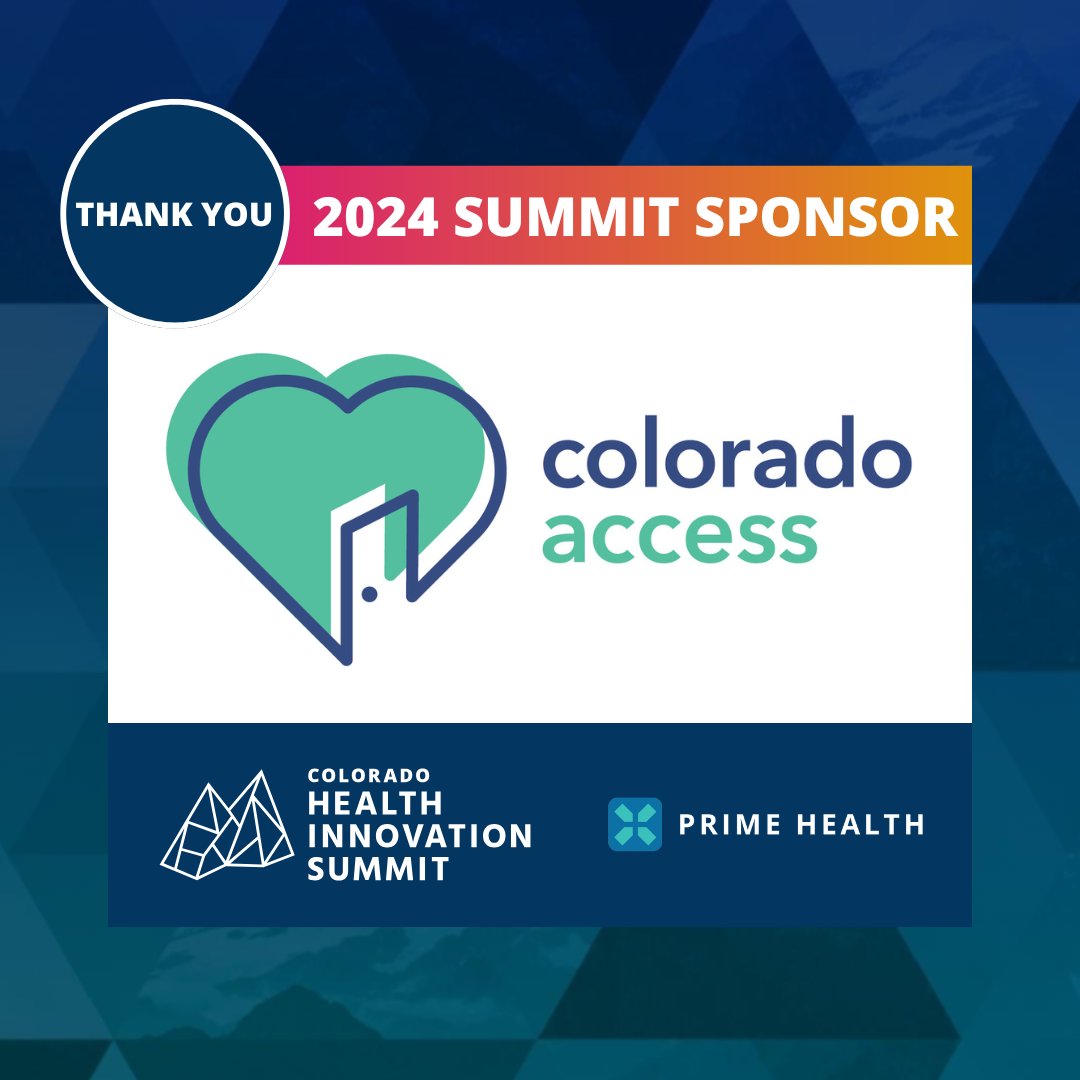 We are so excited to have Colorado Access as one of our sponsors for the Colorado Health Innovation Summit!

Don't forget to register for the Colorado Health Innovation Summit TODAY! primehealthco.submittable.com/submit/304311/…
