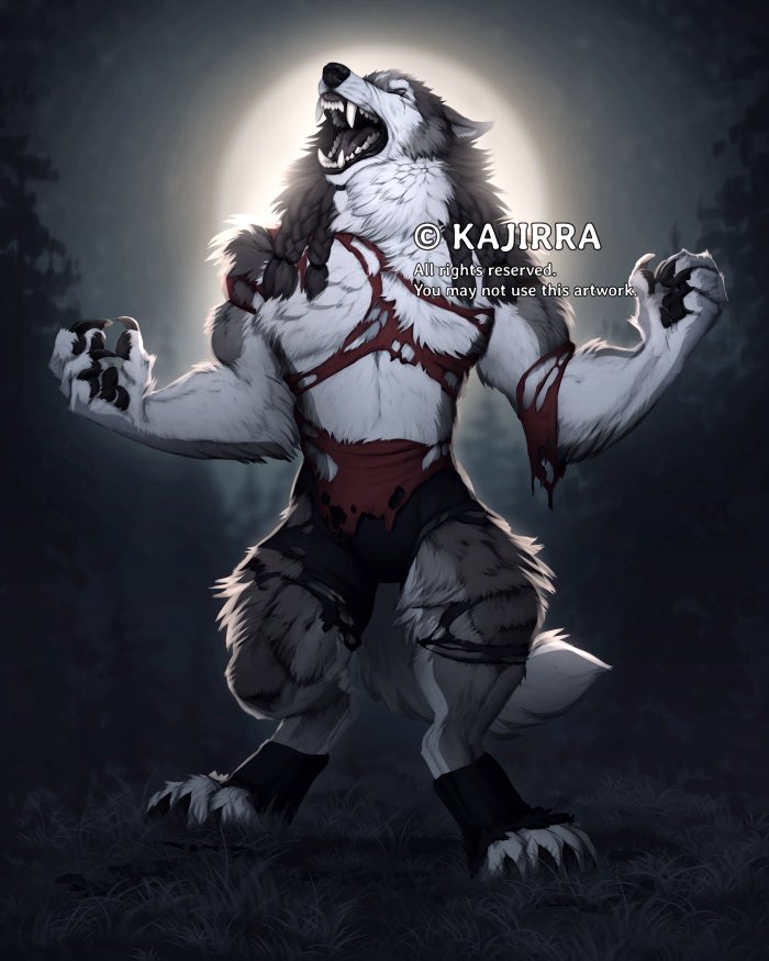 Nothing feels more liberating than going through a transformation under a full moon and feel the satisfaction of my body rip and tear out of my clothes. Becoming the wild beast that I truly am, free to roam the forest. 🐺🌕🌳

🎨: @thirakajira