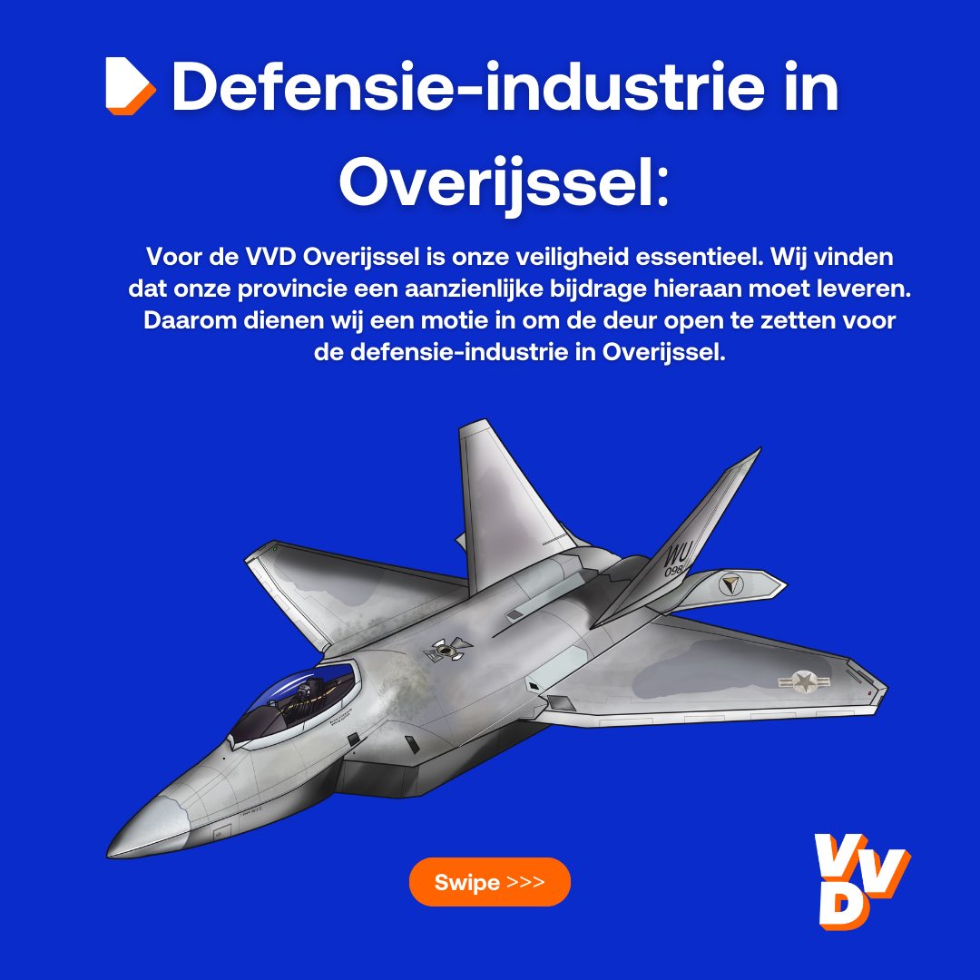 vvdoverijssel's tweet photo. 🎖️ Voor de VVD Overijssel staat veiligheid voorop!

Daarom dienen wij een motie in om kansen voor de defensie-industrie in onze provincie te vergroten. Dit is goed voor zowel onze veiligheid als de regionale economie! 

#veiligheid #defensie #overijssel #Economie https://t.co/W8iLU7rTpO