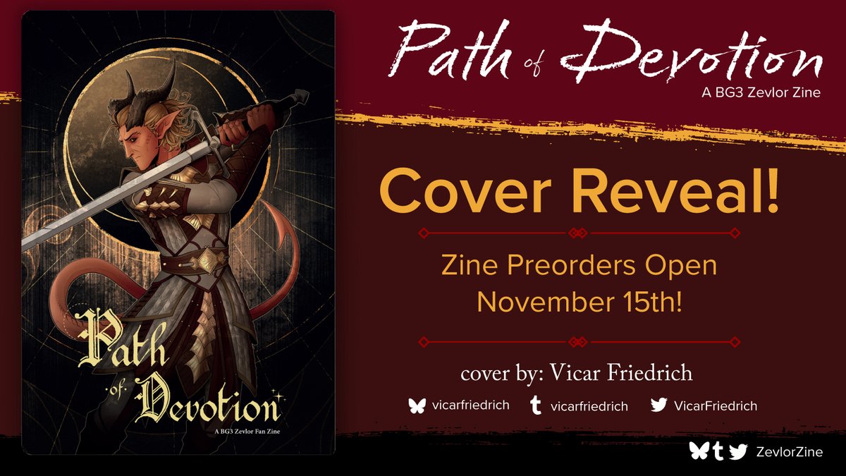 Here is our zine's cover reveal done by the amazingly talented <a href="/VicarFriedrich/">Vicar Friedrich▪▫</a> ! We're excited to be starting preorders in a week on November 15th!