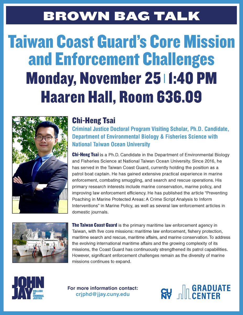 Join us for a brown bag talk on Monday, November 25, during community hour (1:40 PM-2:40pm)!

It will be held in room 636.09 HH with our visiting scholar, Chi-Heng Tsai. Bring your lunch, we'll have coffee &amp; water!