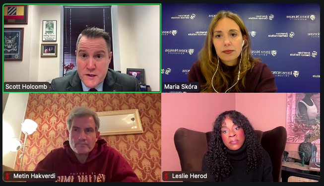 maria skóra 🇪🇺 (@mariaskora) on Twitter photo Thank you all for joining this post-election briefing with <a href="/MetinHakverdi/">Metin Hakverdi 🇪🇺</a> MdB <a href="/leslieherod/">Leslie Herod</a> of #Colorado & Scott Holcomb of #Georgia.
Great insights from battleground states and from behind the scenes of the official transatlantic dialogue.
We are bracing for difficult times. Thank you all for joining this post-election briefing with <a href="/MetinHakverdi/">Metin Hakverdi 🇪🇺</a> MdB <a href="/leslieherod/">Leslie Herod</a> of #Colorado & Scott Holcomb of #Georgia.
Great insights from battleground states and from behind the scenes of the official transatlantic dialogue.
We are bracing for difficult times.