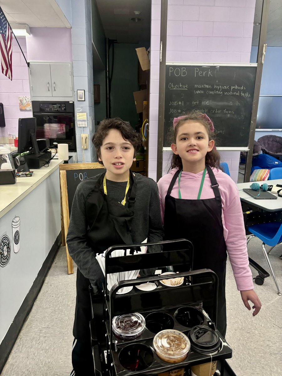 Soft launch @ POB Perk <a href="/HBMATTLIN1/">Howard B. Mattlin</a> with Mrs. Ham !  
Ss excited to make deliveries! 
<a href="/POBSchools/">POB Schools</a>