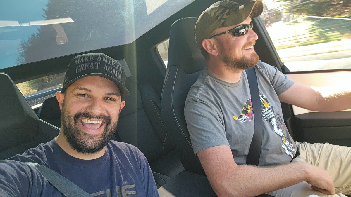chaaaaangeit's tweet photo. @cybertruck I drove one of you today for the first time and had the time of my life!!! Thank you for being you!!! https://t.co/pQVEJn3XL6