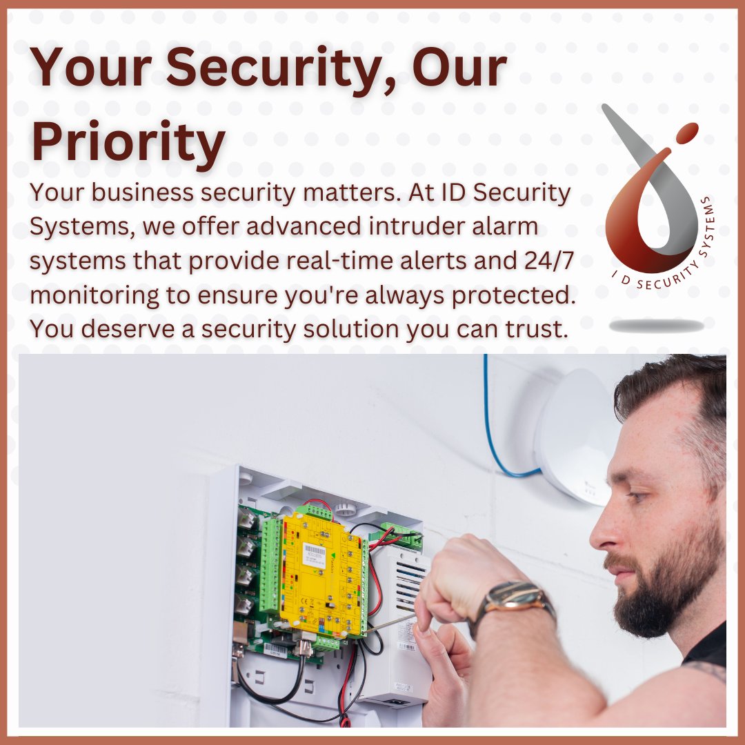 IDSSltd's tweet photo. Protect Your Business with Smart Intruder Alarms
You deserve complete peace of mind. Our intruder alarms keep your business safe, secure, and monitored.
Secure your business now: https://t.co/0ugduaLj18
#BusinessSecurity #IntruderAlarms #SecuritySolutions #IDSecurity https://t.co/8rCJe2Mx1m