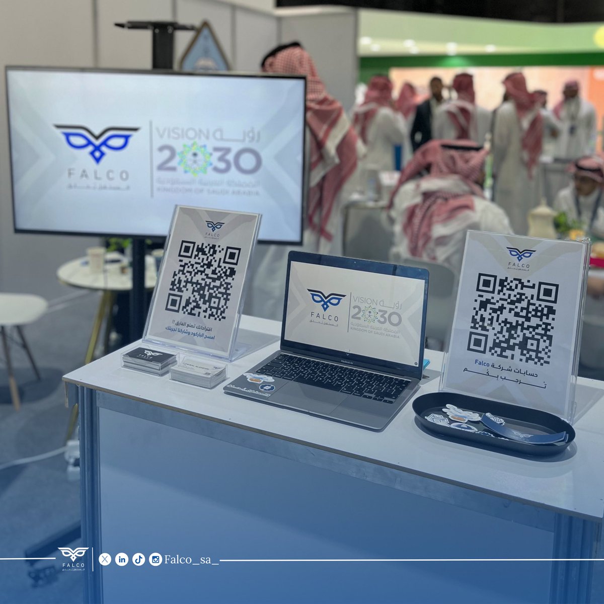 من زاويتنا في معرض #SAADEF2024

نفخر بتواجدنا في حدث مميز وفرصة ابداعية نترقب فيها مستقبلًا مليئًا بالابتكار والتطور التقني
كانت فرصة مميزة للتعريف بشركة فالكو المبتكرة ومشاركة رؤيتنا الطموحة في استخدام الطائرات بدون طيار الدرون في مجالات التوصيل والخدمات اللوجستية