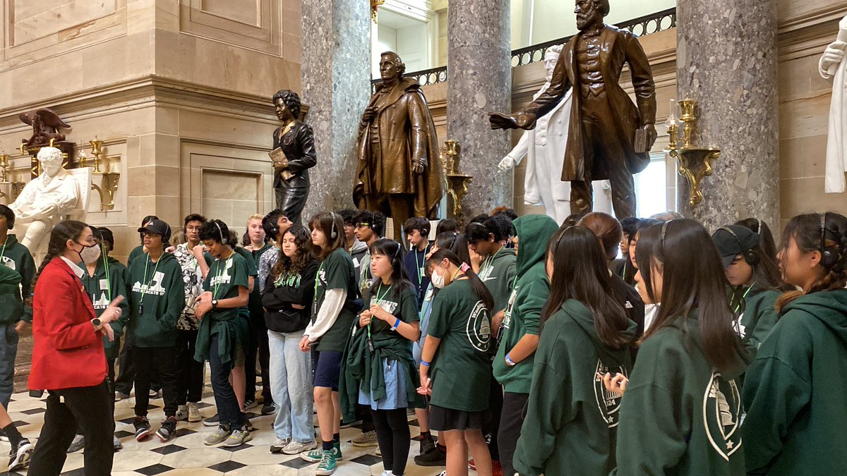 Bus 8 getting their tour of the Capitol Building and learning our nations history of the building. #NoviDC2024