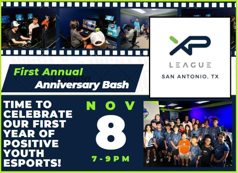 xplsanantonio's tweet image. 🎉🎮 Happy 1st Anniversary to Our Youth Esports Program! 🎉🎮

Can you believe it’s been a year already? 🥳 On November 8th, we’re celebrating one amazing year of teamwork, growth, and unforgettable gaming moments!