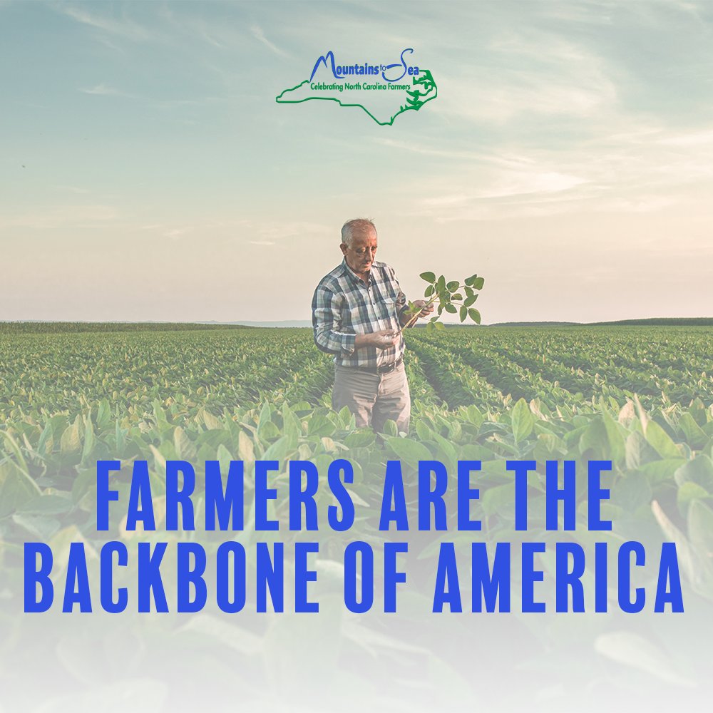 TYNCFarmers's tweet photo. "We're nothing without the farmers. They're the backbone of this country. And everything we do to help them, helps our country &amp; its future." - Reagan
We can't make farming easy, but we can offer an encouraging word &amp; our sincerest appreciation.
#NCFarmersAppreciationDay #Nov14 https://t.co/LxByLv3JnQ