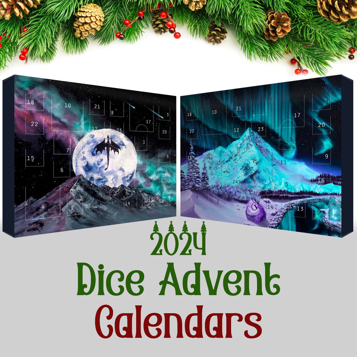 📢Our Advent Calendars are now in stock! The perfect (and nerdy!) way to countdown the holidays!

Uncover new dice sets, keychains, pins and D2 coins - All specially designed for our calendars!

dicebound.com/collections/20…