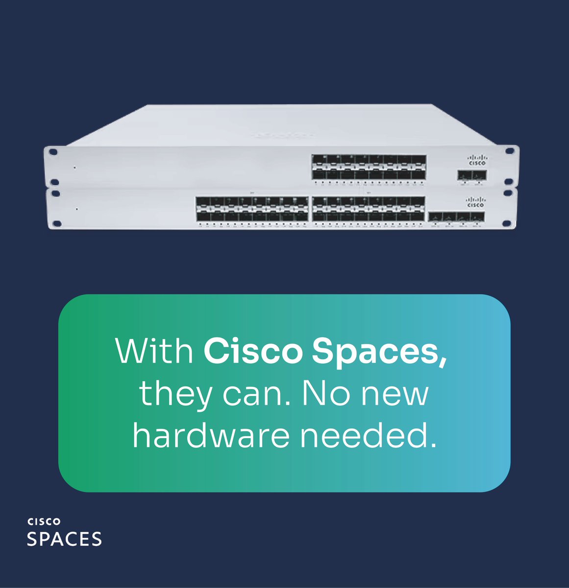 ciscospaces's tweet photo. What if your Cisco switches could do more? 🤔 With Cisco Spaces, you can turn them into sensors that deliver real-time insights, AI-driven automation, and workspace optimization—all without buying new hardware. Ready to transform?

https://t.co/bYAOoJhY42 https://t.co/w2MSg6QkMU