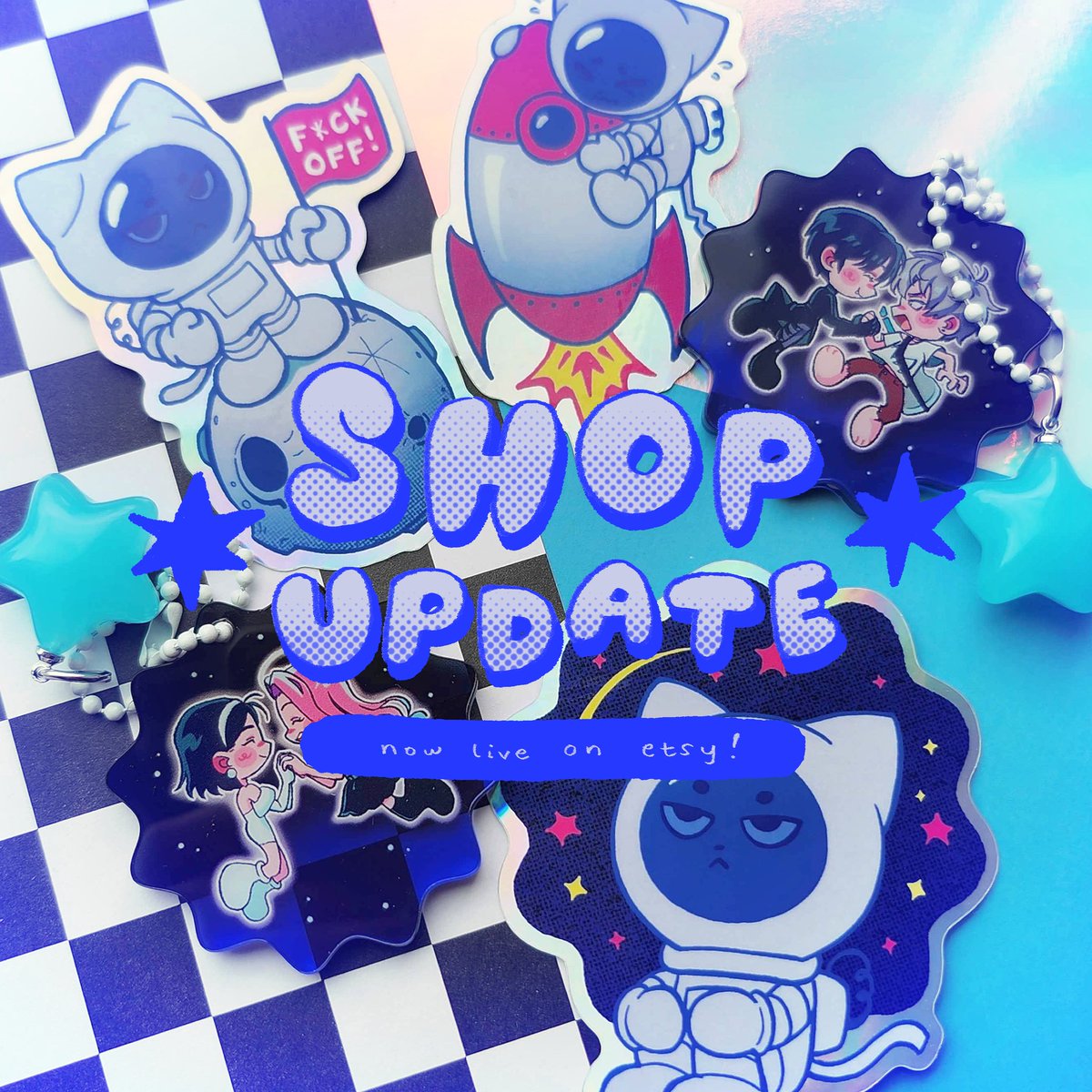 ✸SHOP OPEN✸
🛒marsocity.etsy.com
New stock up for Nov🤭 Shop will close for my winter markets, so grab trinkets while you can!

#EtsySeller #merch