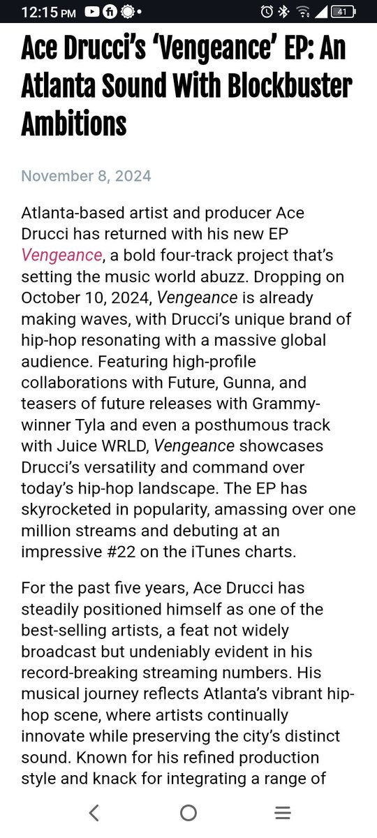 New article from XXL.....#vegeance #ep #top20