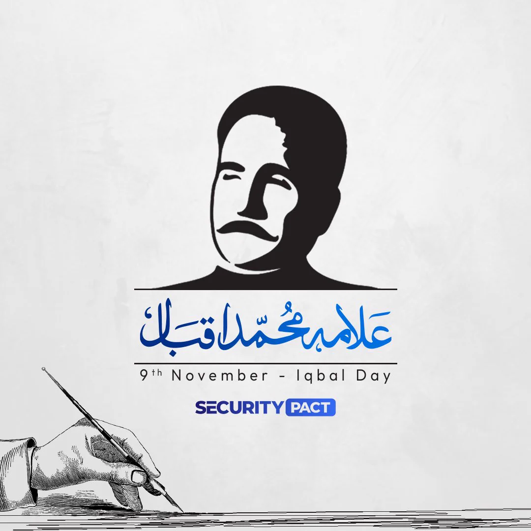 Honoring the visionary poet and philosopher who inspired a nation with dreams of self-realization and unity.

Let's remember his legacy and strive to build a prosperous future.

#IqbalDay #AllamaIqbal #DreamOfPakistan #Unity #Inspiration #SecurityPact