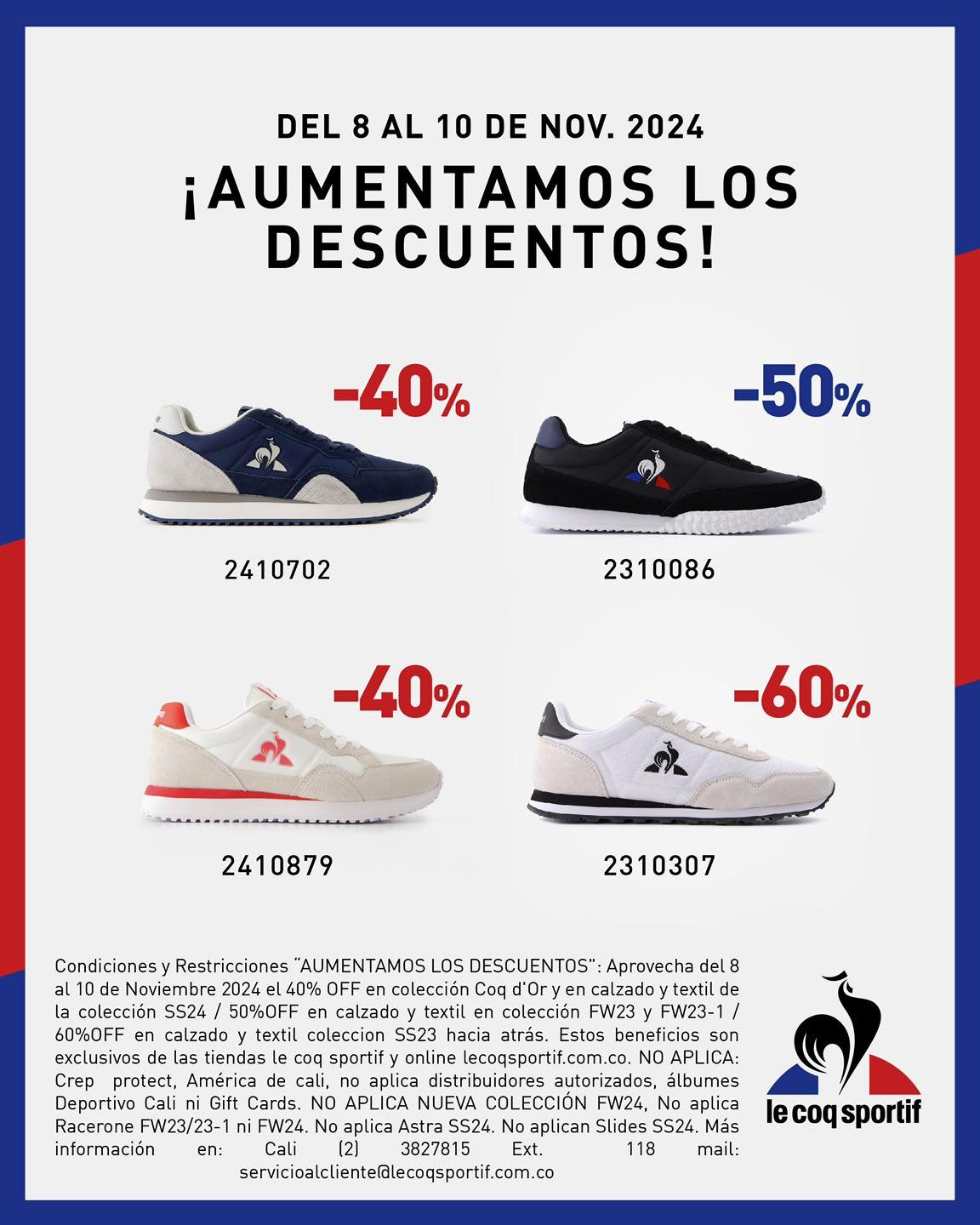 Le coq sportif colombia descuentos hot sale