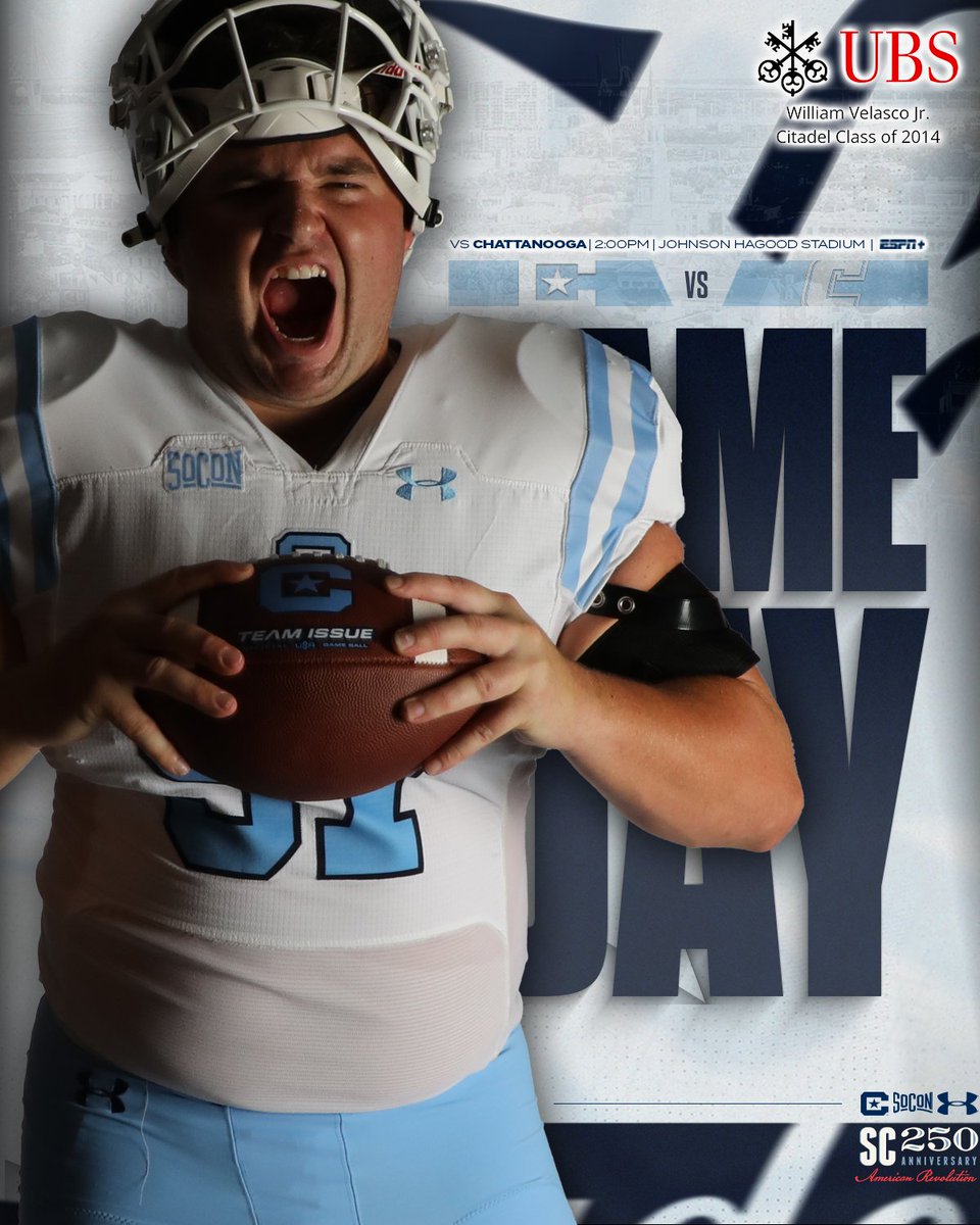 Fortune favors the bold...time to earn another DUB!!!

Gameday Central ⤵️
🆚: <a href="/GoMocsFB/">Chattanooga Football</a>
⏰: 2 pm ET
📌: Charleston, S.C.
🏟️: Johnson Hagood Stadium
💻: ESPN+ / es.pn/3YRzYn8
🎙️: 102.1 FM / bit.ly/3Y70abY
📊: bit.ly/3CbjtcH

#FireThoseCannons