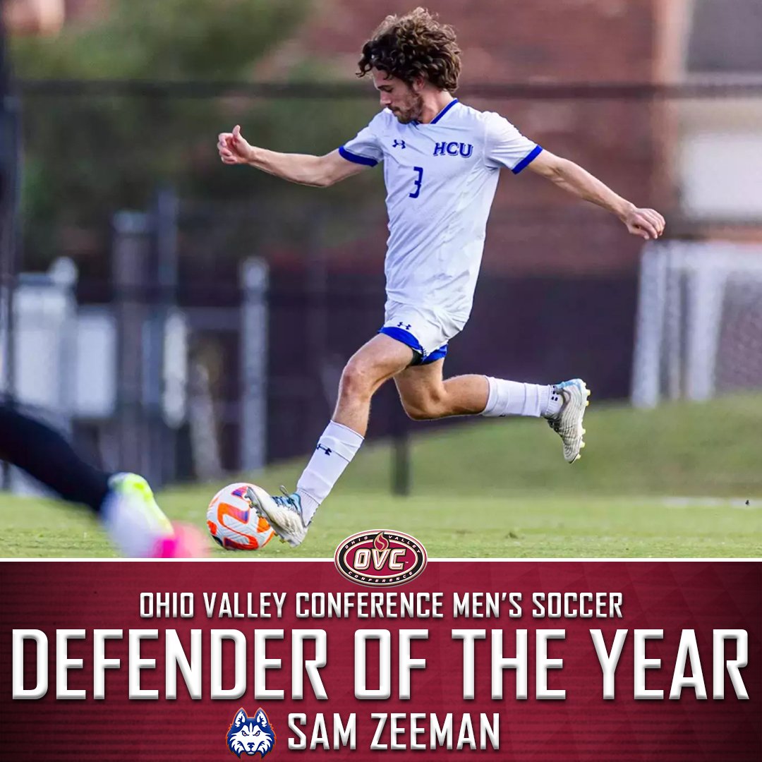 Ohio Valley Conference (@ovcsports) on Twitter photo 𝟮𝟬𝟮𝟰 𝗢𝗩𝗖 𝗠𝗲𝗻'𝘀 𝗦𝗼𝗰𝗰𝗲𝗿 ⚽ 𝗗𝗲𝗳𝗲𝗻𝗱𝗲𝗿 𝗼𝗳 𝘁𝗵𝗲 𝗬𝗲𝗮𝗿
<a href="/hcu_menssoccer/">HCU Men's Soccer</a> senior Sam Zeeman
#OVCit | #DawgsUp 𝟮𝟬𝟮𝟰 𝗢𝗩𝗖 𝗠𝗲𝗻'𝘀 𝗦𝗼𝗰𝗰𝗲𝗿 ⚽ 𝗗𝗲𝗳𝗲𝗻𝗱𝗲𝗿 𝗼𝗳 𝘁𝗵𝗲 𝗬𝗲𝗮𝗿
<a href="/hcu_menssoccer/">HCU Men's Soccer</a> senior Sam Zeeman
#OVCit | #DawgsUp