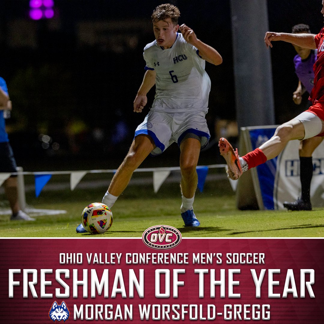 Ohio Valley Conference (@ovcsports) on Twitter photo 𝟮𝟬𝟮𝟰 𝗢𝗩𝗖 𝗠𝗲𝗻'𝘀 𝗦𝗼𝗰𝗰𝗲𝗿 ⚽ 𝗙𝗿𝗲𝘀𝗵𝗺𝗮𝗻 𝗼𝗳 𝘁𝗵𝗲 𝗬𝗲𝗮𝗿
<a href="/hcu_menssoccer/">HCU Men's Soccer</a> midfielder Morgan Worsfold-Gregg (<a href="/MorganWG03/">Morgan Worsfold-Gregg</a>)
#OVCit | #DawgsUp 𝟮𝟬𝟮𝟰 𝗢𝗩𝗖 𝗠𝗲𝗻'𝘀 𝗦𝗼𝗰𝗰𝗲𝗿 ⚽ 𝗙𝗿𝗲𝘀𝗵𝗺𝗮𝗻 𝗼𝗳 𝘁𝗵𝗲 𝗬𝗲𝗮𝗿
<a href="/hcu_menssoccer/">HCU Men's Soccer</a> midfielder Morgan Worsfold-Gregg (<a href="/MorganWG03/">Morgan Worsfold-Gregg</a>)
#OVCit | #DawgsUp