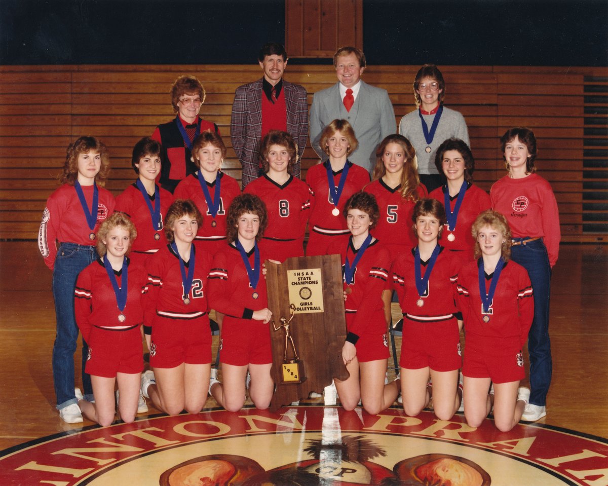 40 Years Ago Today (Nov. 10, 1984)

The Clinton Prairie Gophers were crowned #IHSAA Girls Volleyball State Champions! 
🏆🏐🟥⬛️ <a href="/CPHSGophers/">CPHSGophers</a> <a href="/GopherAD/">Prairie Athletics</a> <a href="/ihsvca/">IHSVCA</a> 

Official program: 
ihsaapublic.blob.core.windows.net/flipbook/1984-…