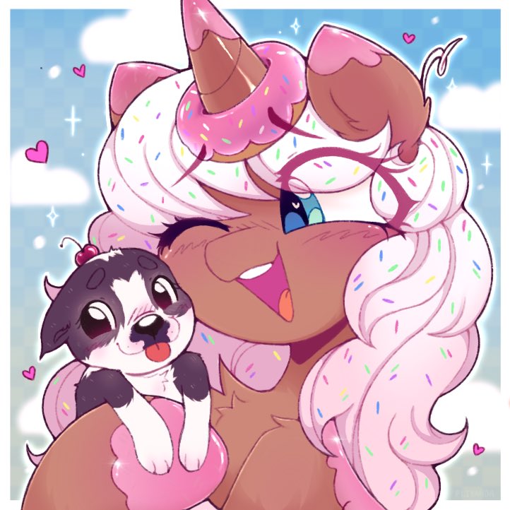 Older Icon Commission from <a href="/Neko_Mellow/">🌸Ophelia🌸</a> to <a href="/Your_Announcer/">Donut🔞</a> 💕