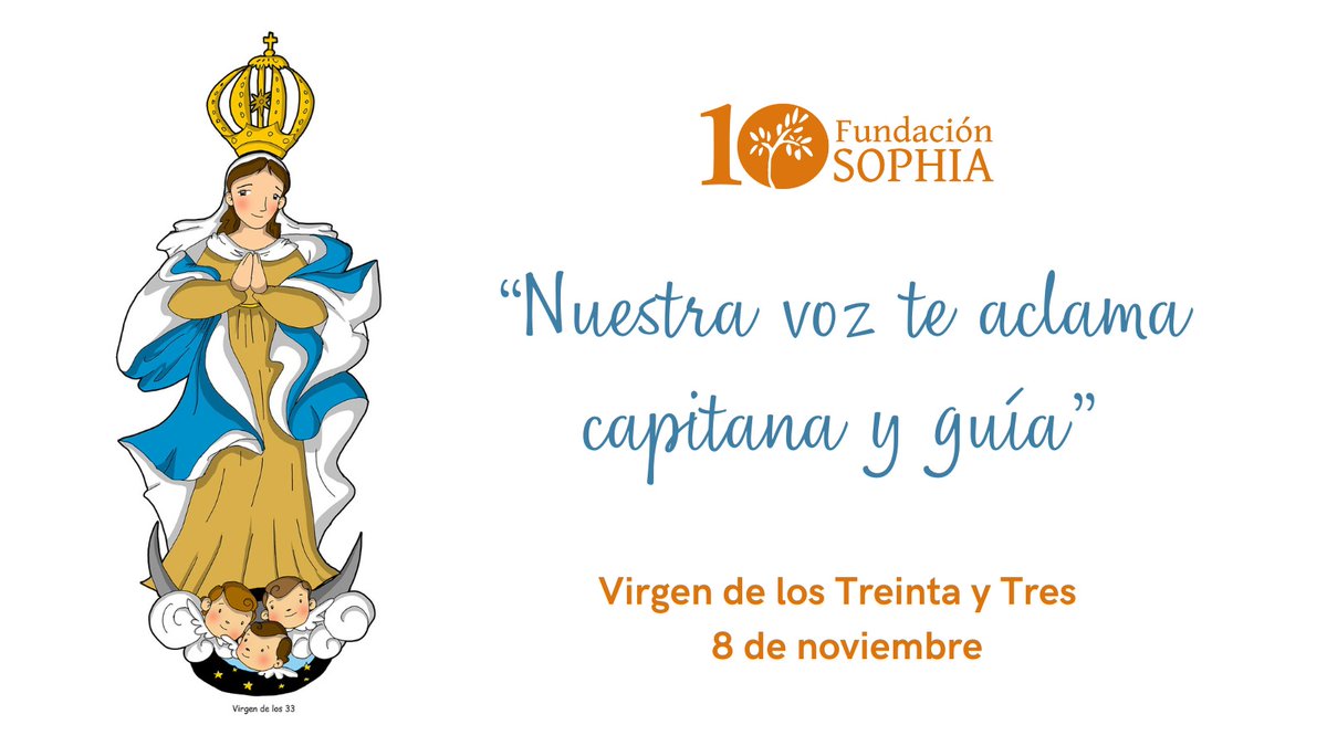 ¡Feliz fiesta de nuestra patrona! 🙏

A ella nos encomendamos y bajo su amparo nos acogemos. 

"Que la Virgen de los Treinta y Tres los ayude a vivir siempre fieles a vuestros compromisos e ideales" 
San Juan Pablo II